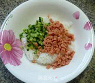 海苔青瓜火腿肠饭团的做法步骤：8