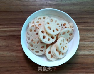 回锅藕片的做法步骤：2