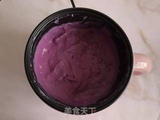 奶香紫薯小方的做法步骤：9