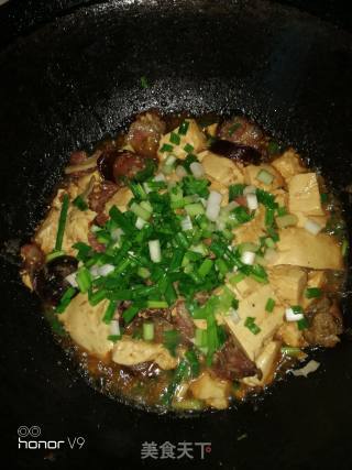腊味豆腐的做法步骤：8