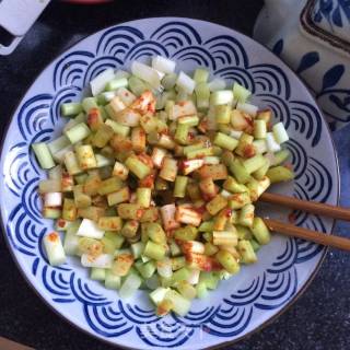 响油蒜苔丁的做法步骤：5
