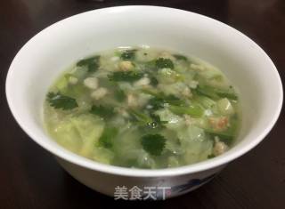 肉丸白菜芜茜汤的做法步骤：8