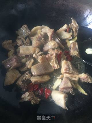 腊鸡烧菜花的做法步骤：8