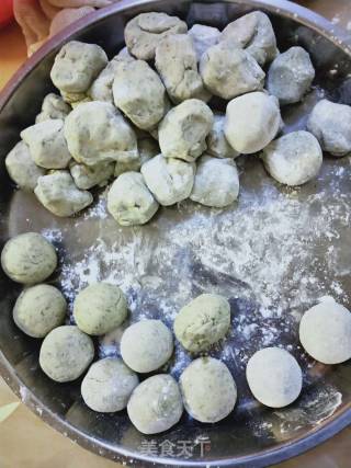 艾糍丸的做法步骤：3
