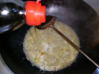 榨菜火腿芹菜疙瘩汤的做法步骤：14
