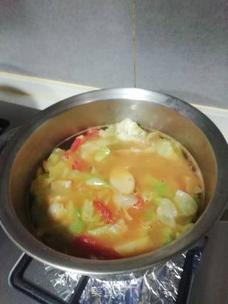 西红柿菜汤的做法步骤：5