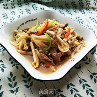 牛肉海鲜菇的做法步骤：9