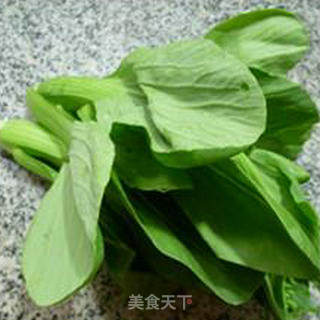 菜心鸡蛋泡饭的做法步骤：2