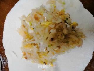 再遇初恋－虾皮萝卜丝馅饼～的做法步骤：10