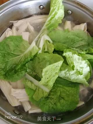 青菜肉末粉丝汤的做法步骤：4