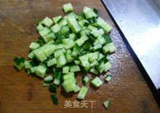 青瓜黑木耳鸡蛋炒饭的做法步骤：9