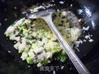 青瓜黑木耳鸡蛋炒饭的做法步骤：14