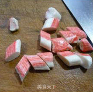 蟹柳菜心泡饭的做法步骤：6