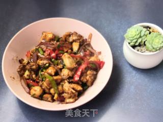 红椒炒鸡块的做法步骤：9