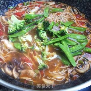荷兰豆荞麦面的做法步骤：9