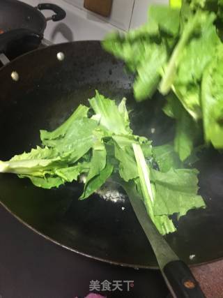 豆豉鲮鱼油麦菜的做法步骤：6