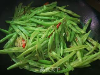 #素菜#清炒四季豆的做法步骤：6