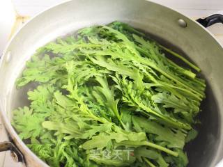 蚝油茼蒿的做法步骤：4