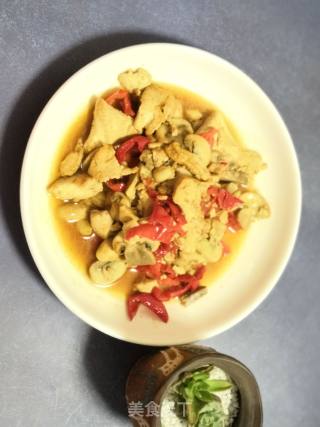 蘑菇炒豆腐的做法步骤：11