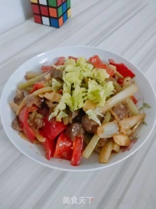 小炒牛肉的做法步骤：13