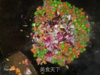 腊味蛋炒饭的做法步骤：8