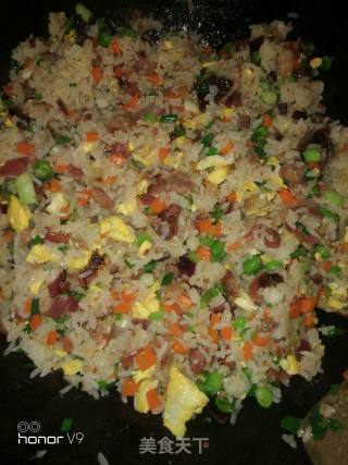 腊味蛋炒饭的做法步骤：13