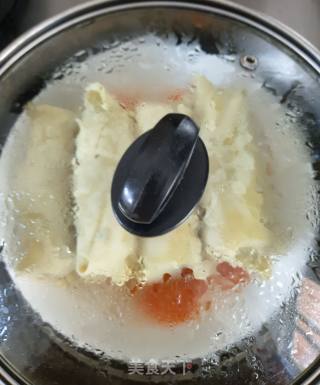 蒸百叶荠菜肉卷的做法步骤：7
