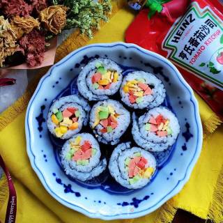 什锦紫菜包饭的做法步骤：11