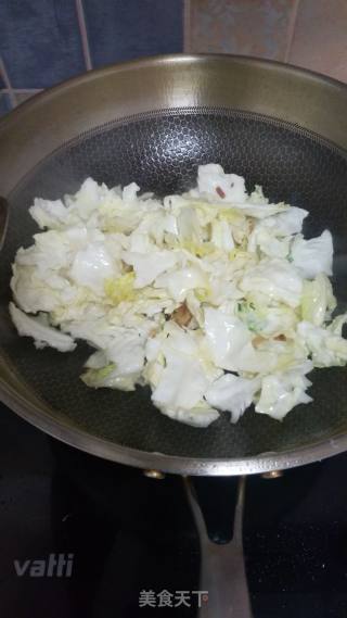 炒包菜的做法步骤：5