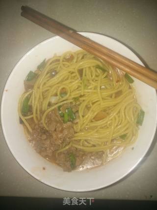 香菇酱拌面的做法步骤：5