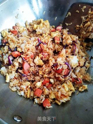 酱油炒饭的做法步骤：8