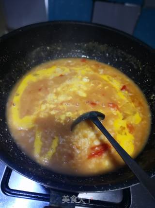 西红柿鸡蛋疙瘩汤的做法步骤：8