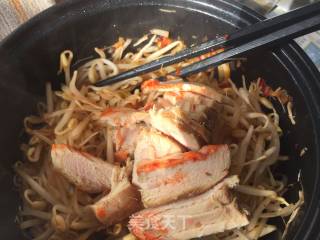 鸡胸肉炒绿豆芽的做法步骤：7