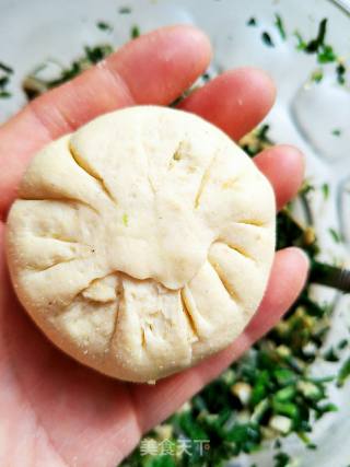 杂粮荠菜包的做法步骤：10
