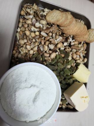核桃花生雪花酥的做法步骤：1