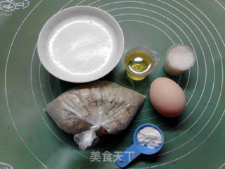 无粉菠萝蜜核松饼的做法步骤：1