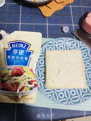 芝士火腿三明治的做法步骤：2