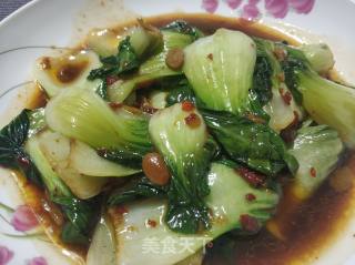 水豆豉炒油菜的做法步骤：6
