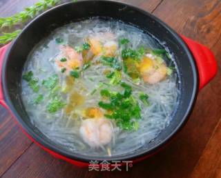 #润燥好汤水#虾仁萝卜丝汤的做法步骤：7