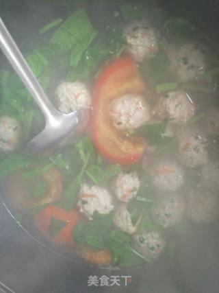 蔬菜肉丸汤的做法步骤：10