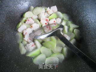 虾味球炒夜开花的做法步骤：8