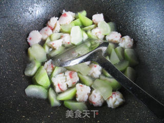 虾味球炒夜开花的做法步骤：11