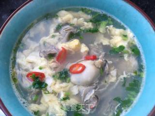 “润燥好汤水”蚝肉蛋花汤的做法步骤：10