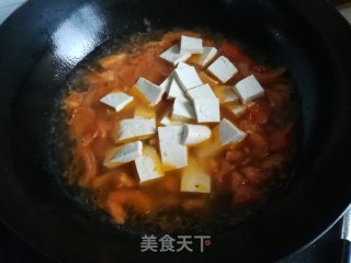 番茄豆腐汤的做法步骤：5