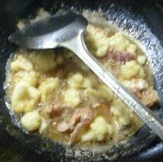 咖喱虾蛄花菜的做法步骤：12