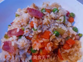 腊肠煲仔饭的做法步骤：17