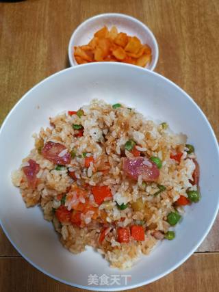 腊肠煲仔饭的做法步骤：18