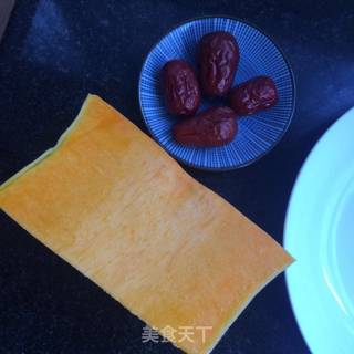 糖桂花蒸南瓜的做法步骤：1