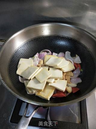 小炒千叶豆腐的做法步骤：9