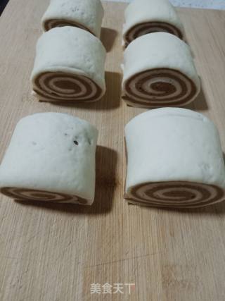 可可双色馒头的做法步骤：15